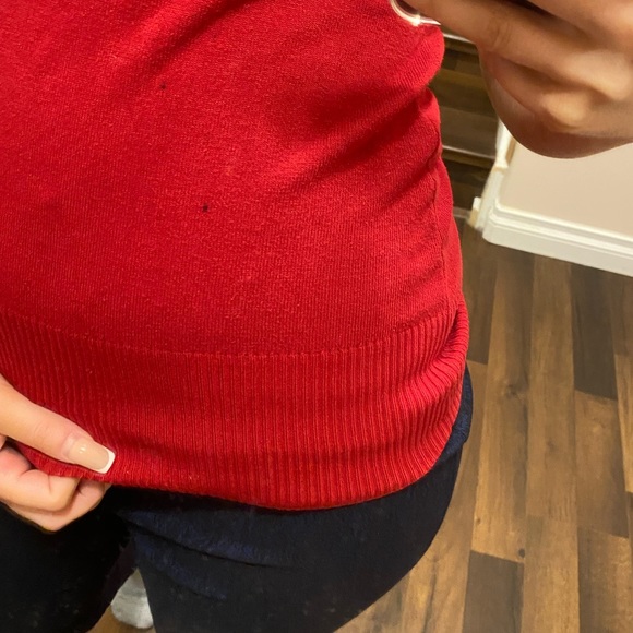 Red Layered Blouse - Picture 2 of 3